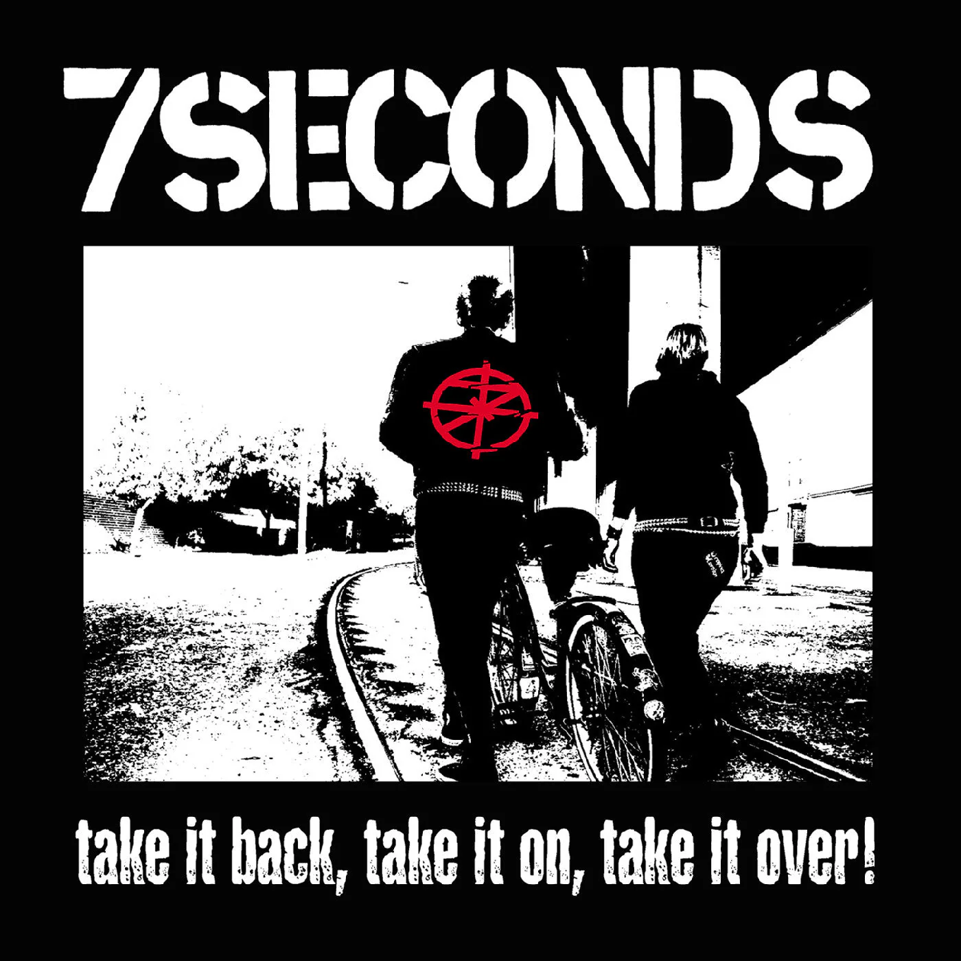 7SECONDS 'TAKE IT BACK, TAKE IT ON, TAKE IT OVER!' LP - WHITE - Image 2