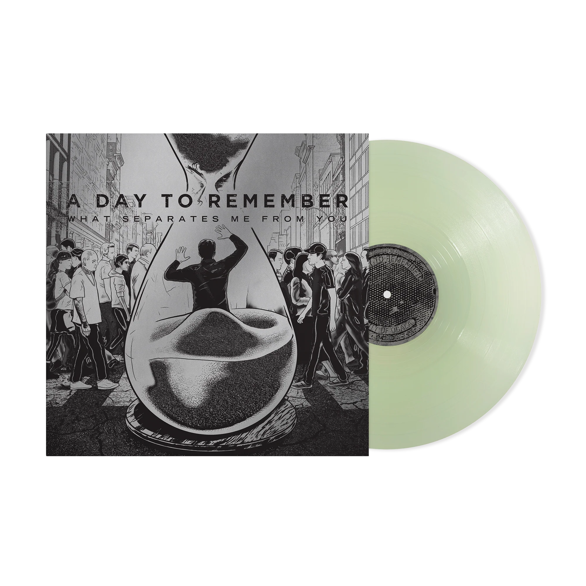 A DAY TO REMEMBER 'WHAT SEPARATES ME FROM YOU' 15TH ANNIVERSARY LP - TRANSPARENT SEA GLASS