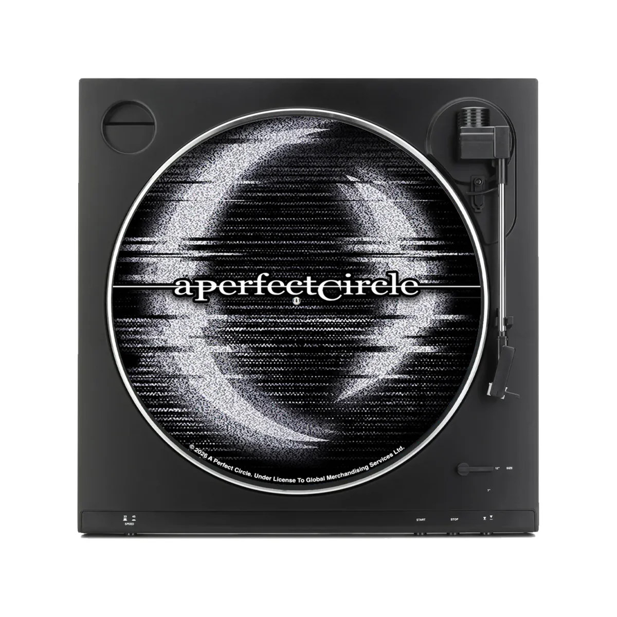 A PERFECT CIRCLE ‘STARLESS’ 7" (Exclusive – Limited to 1000, Transparent Black Ice w/ White Splatter & B-Side Etching Vinyl) + EXCLUSIVE "STATIC" T-SHIRT & SLIPMAT - Image 7
