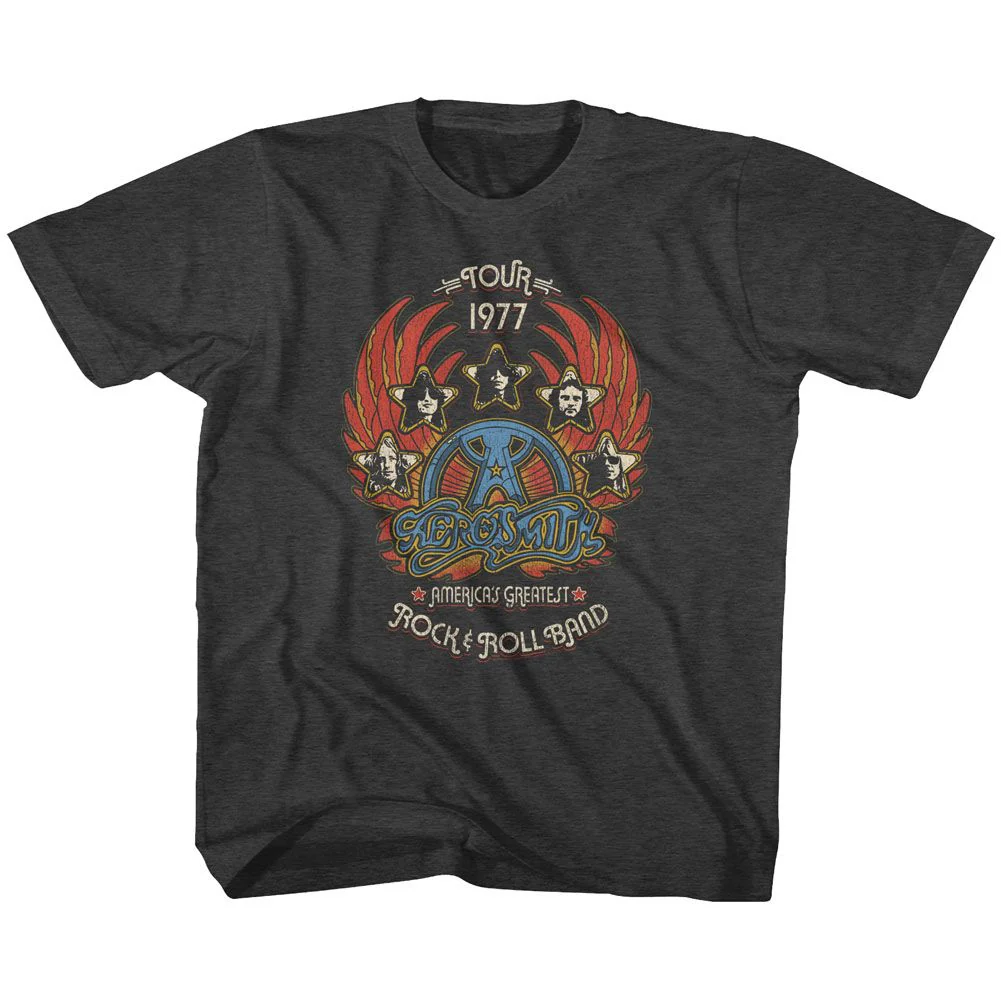 AEROSMITH - GREATEST ROCK 77 YOUTH SHIRT
