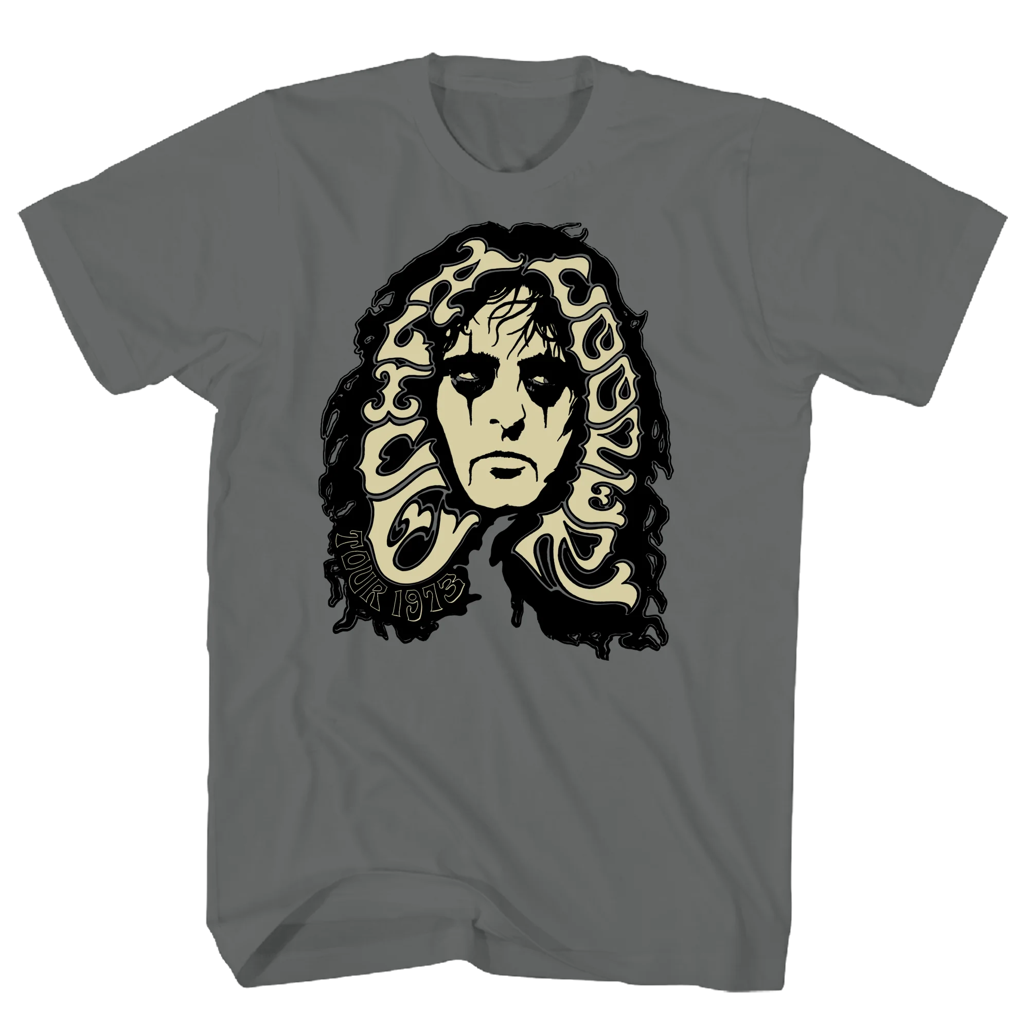 ALICE COOPER GLOW IN THE DARK FACE CHARCOAL T-SHIRT