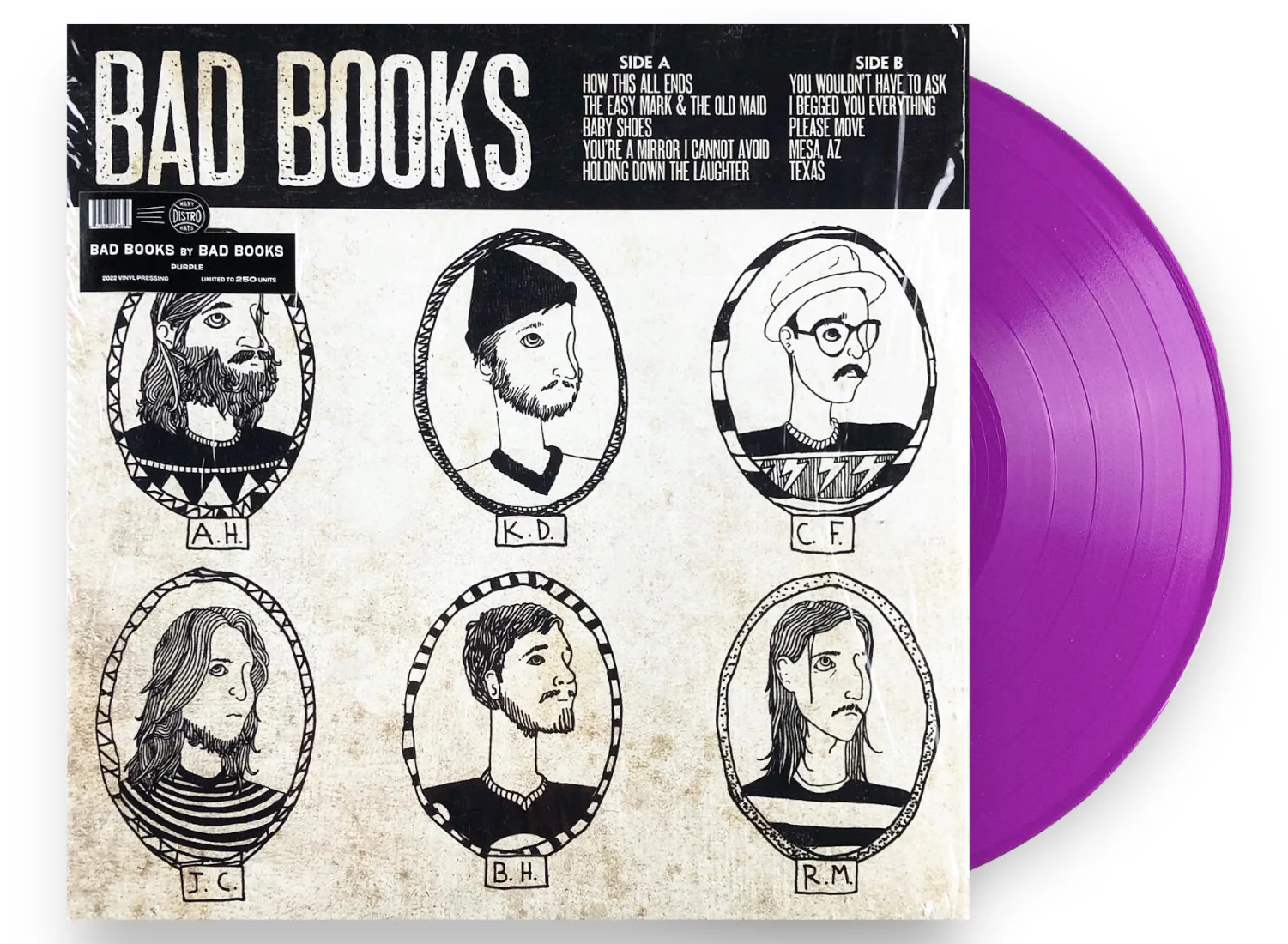 BAD BOOKS 'BAD BOOKS I' LP - LTD. 250 - PURPLE