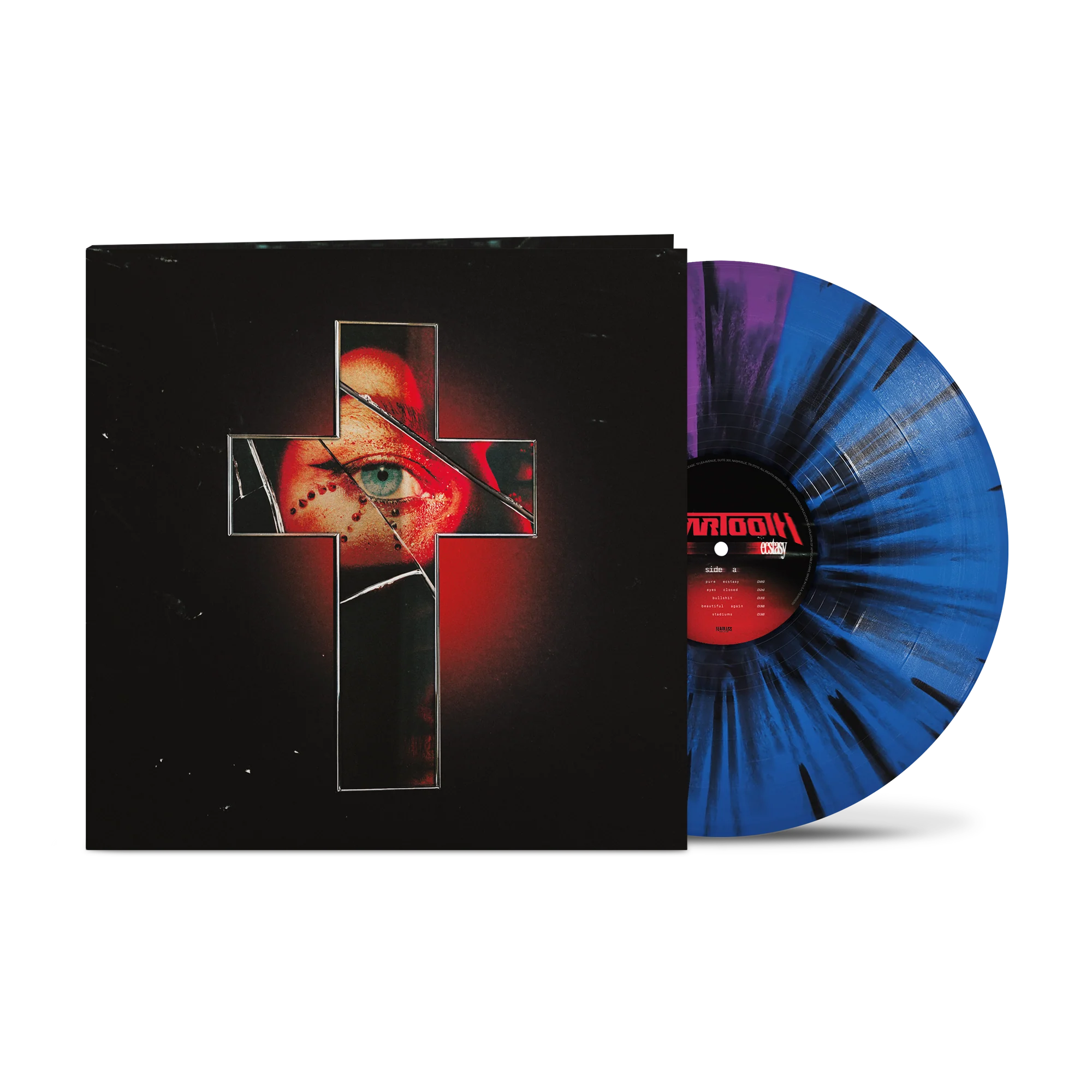 BEARTOOTH 'PURE ECSTASY' LP - EXCLUSIVE - LTD. 500 - BLUE/PURPLE/BLACK SPLATTER