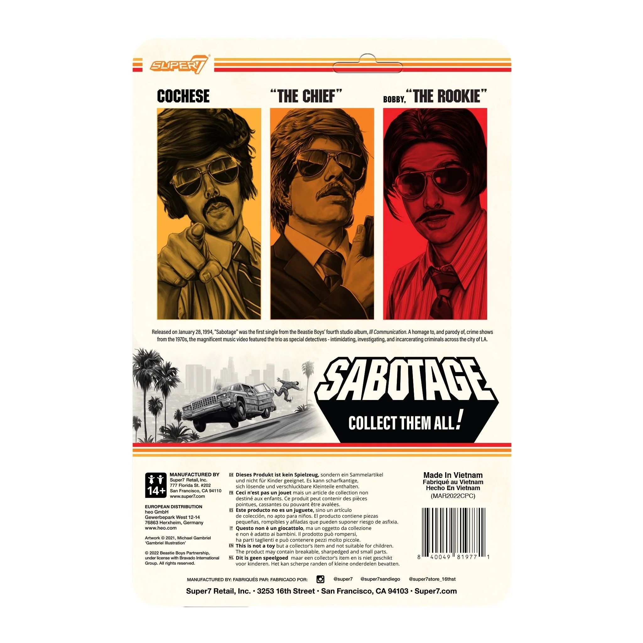 BEASTIE BOYS THE ROOKIE (SABOTAGE) WAVE1 REACTION ACTION FIGURE - Image 4