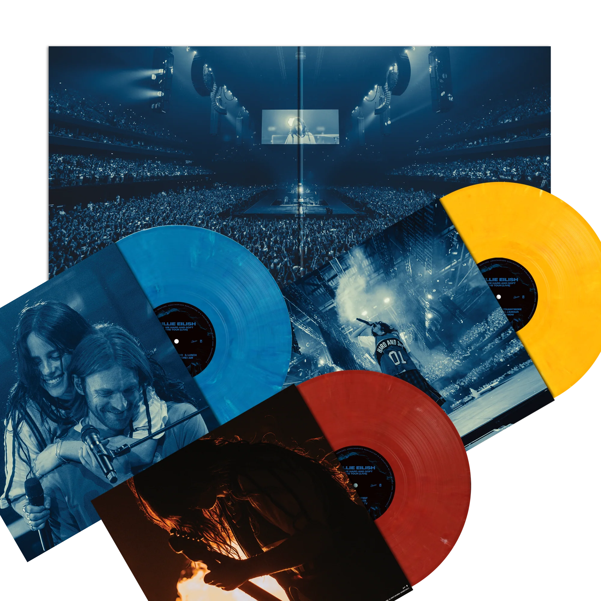 BILLIE EILISH 'HIT ME HARD AND SOFT: THE TOUR (LIVE)' 3LP - RECYCLED COLOR - Image 2