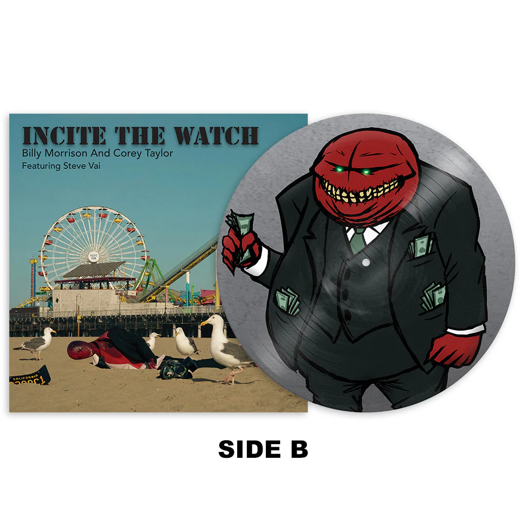BILLY MORRISON 'INCITE THE WATCH' 12" & 'CRACK COCAINE' 12" - LTD. - PICTURE DISK - ETCHED PURPLE/BLUE - Image 3