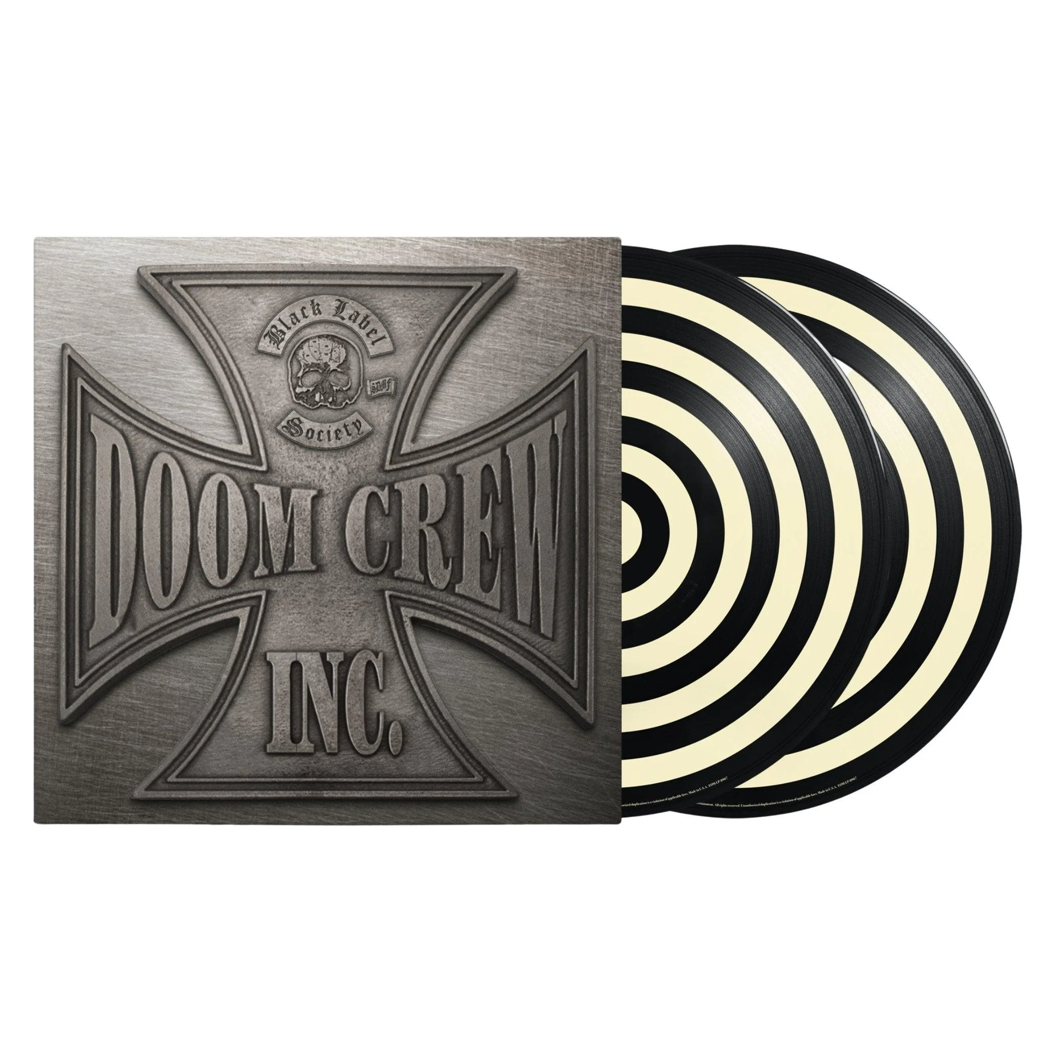 BLACK LABEL SOCIETY 'DOOM CREW INC' 2LP - BULLSEYE PICTURE DISC