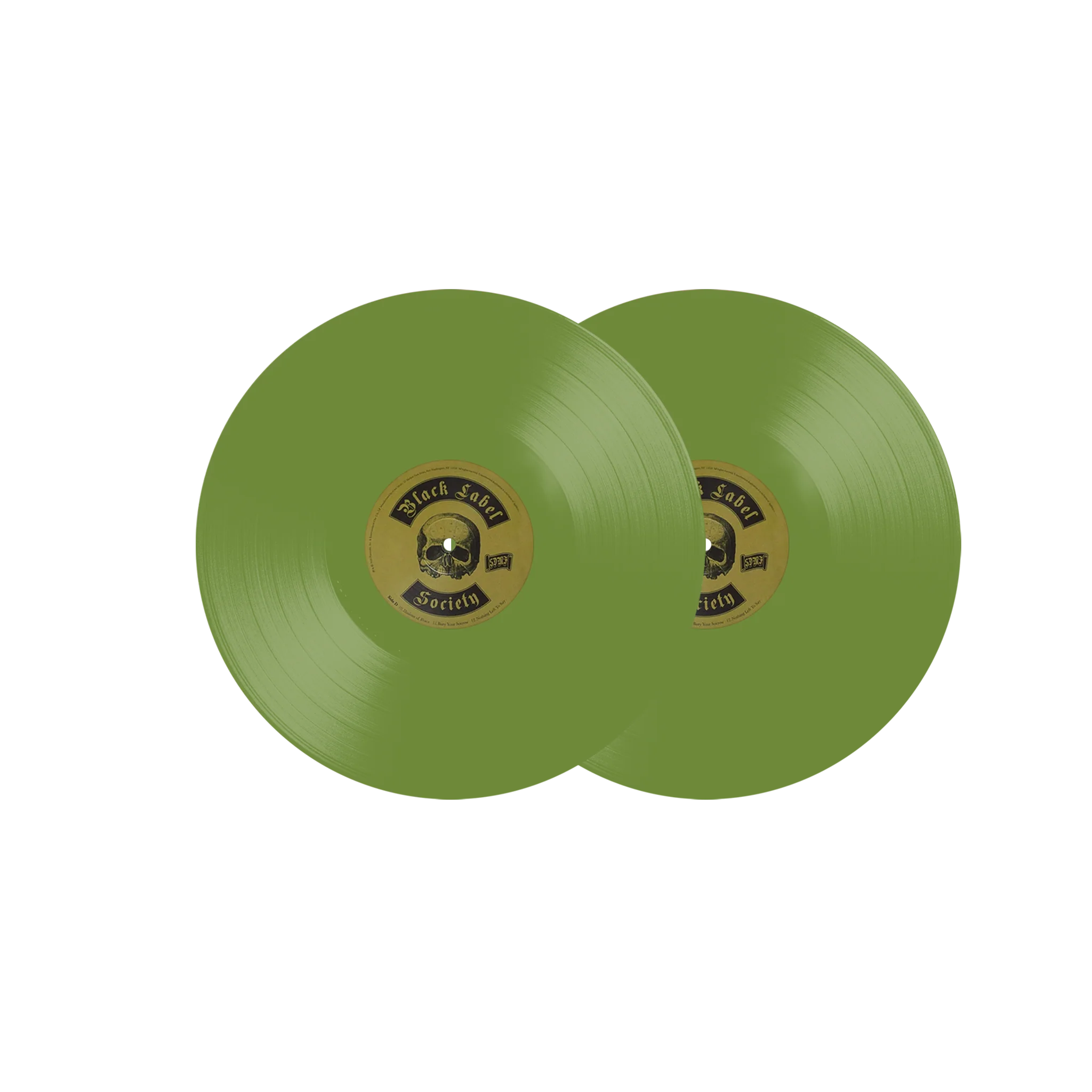 BLACK LABEL SOCIETY 'GRIMMEST HITS' 2LP - FOREST GREEN - Image 2