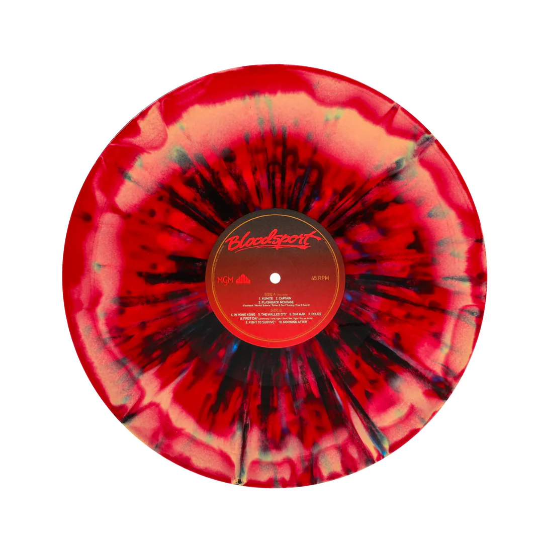 BLOODSPORT SOUNDTRACK 2LP BY PAUL HERTZOG - "KUMITE" - SPLATTER - Image 2