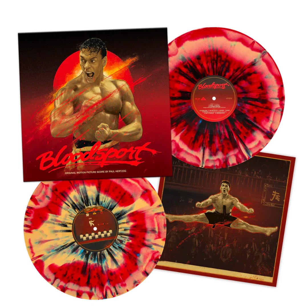 BLOODSPORT SOUNDTRACK 2LP BY PAUL HERTZOG - "KUMITE" - SPLATTER - Image 3