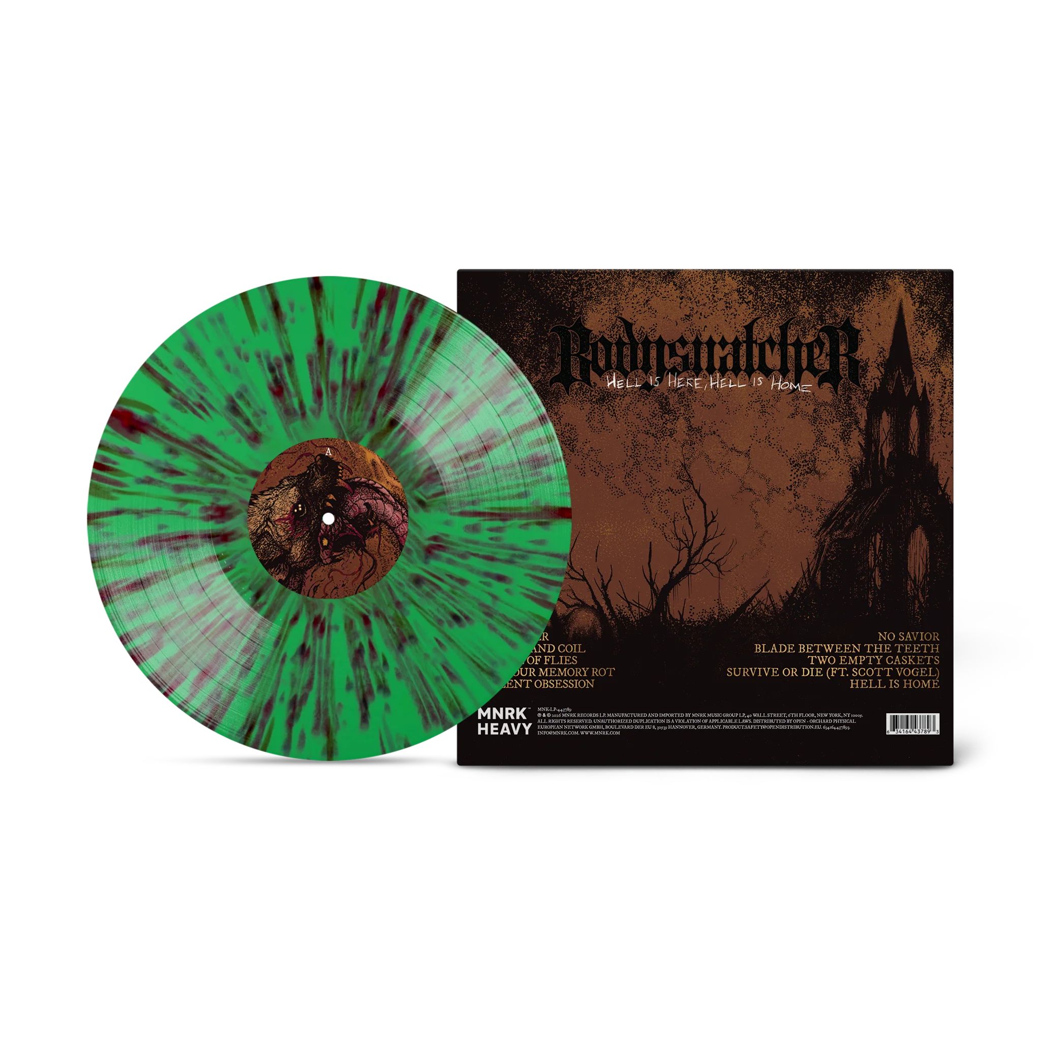 BODYSNATCHER 'HELL IS HERE, HELL IS HOME' LP - VENOM MINT SPLATTER - Image 2