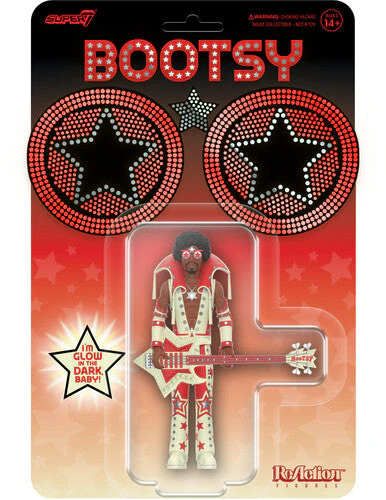 BOOTSY COLLINS REACTION FIGURE WAVE 3 - GLOW IN THE DARK