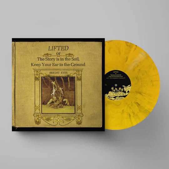 BRIGHT EYES 'LIFTED OR THE STORY IS IN THE SOIL, KEEP YOUR EAR TO THE GROUND' 2LP - BLACK/YELLOW