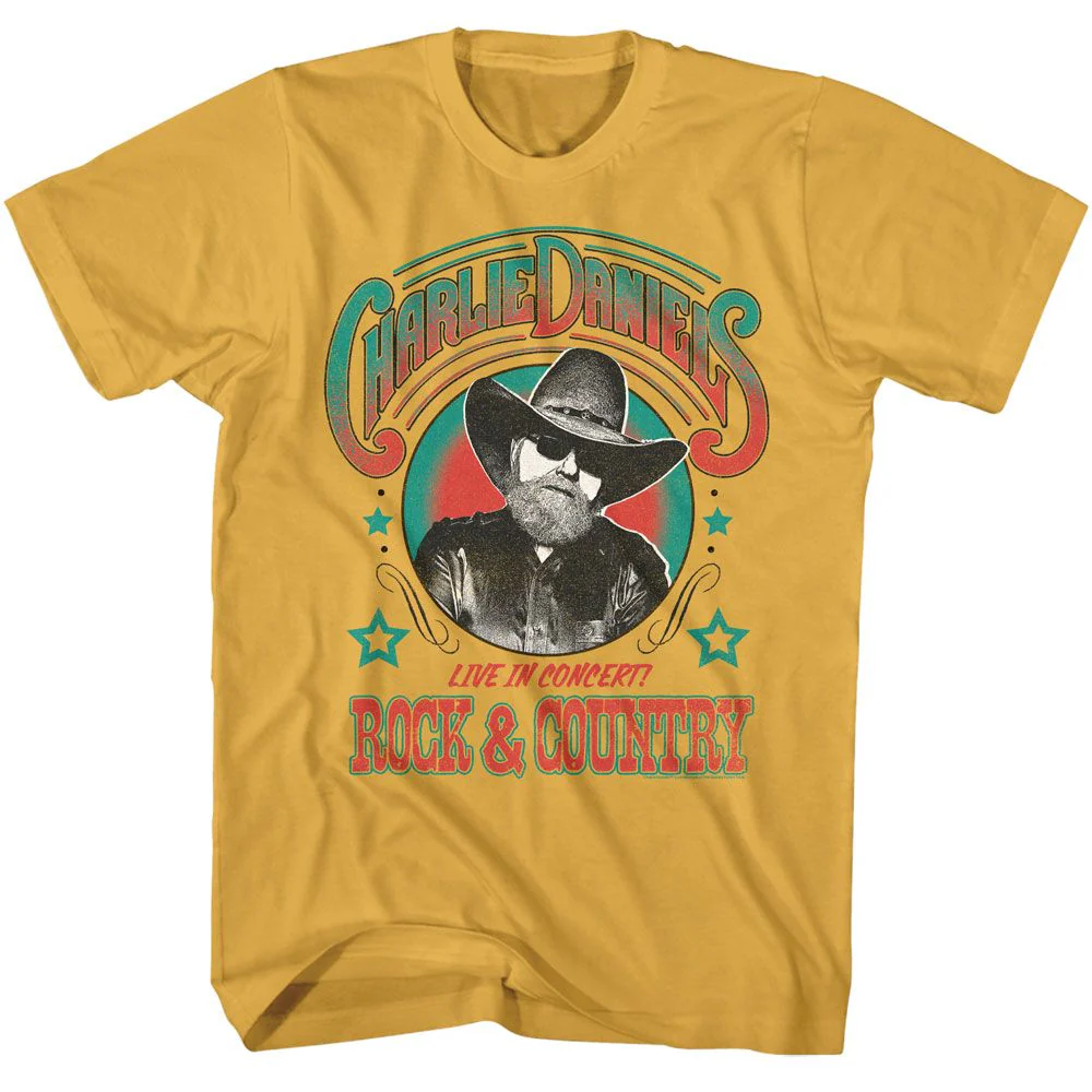 CHARLIE DANIELS BAND - CDB ROCK AND COUNTRY SHIRT