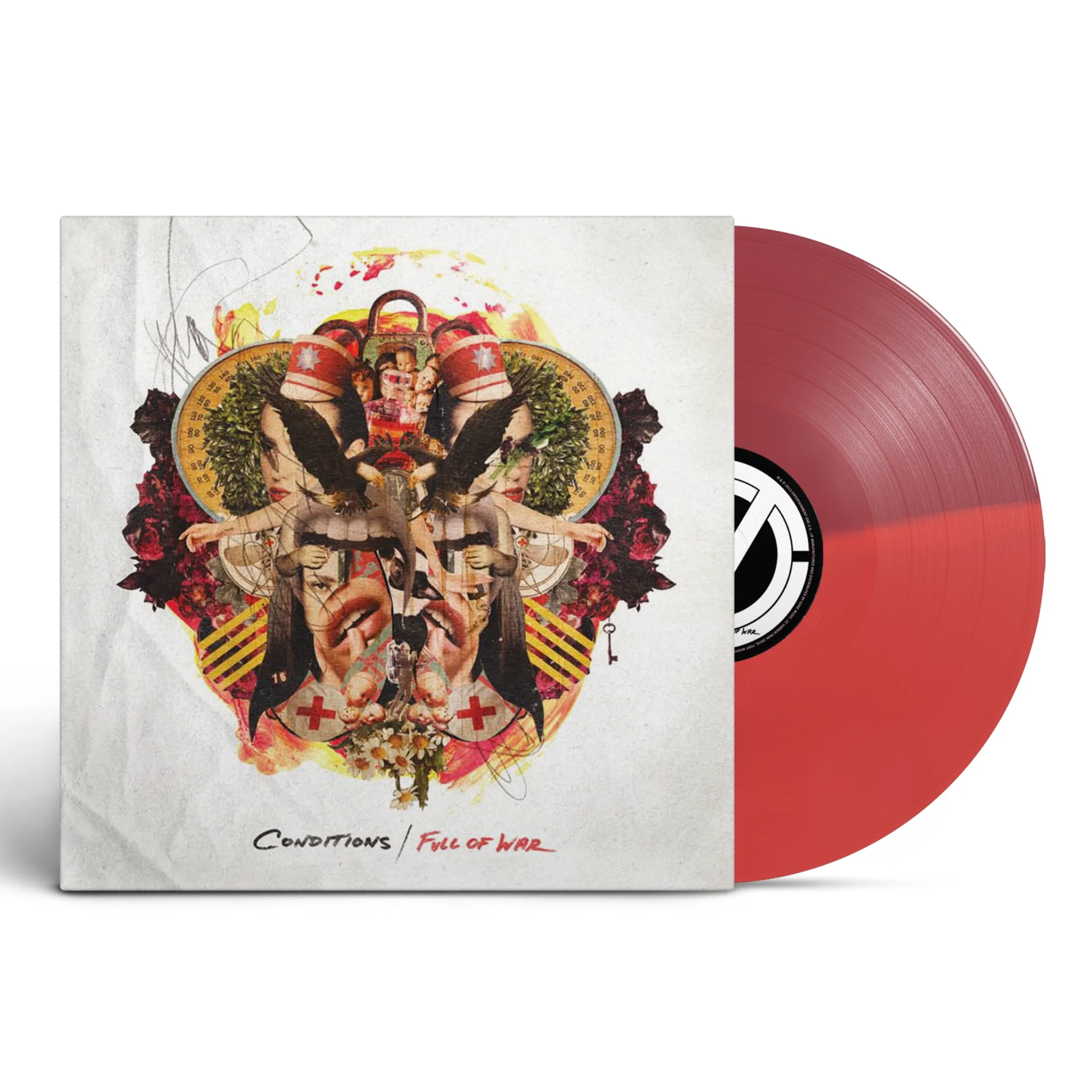 CONDITIONS 'FULL OF WAR' LP - COLOR HALF/HALF