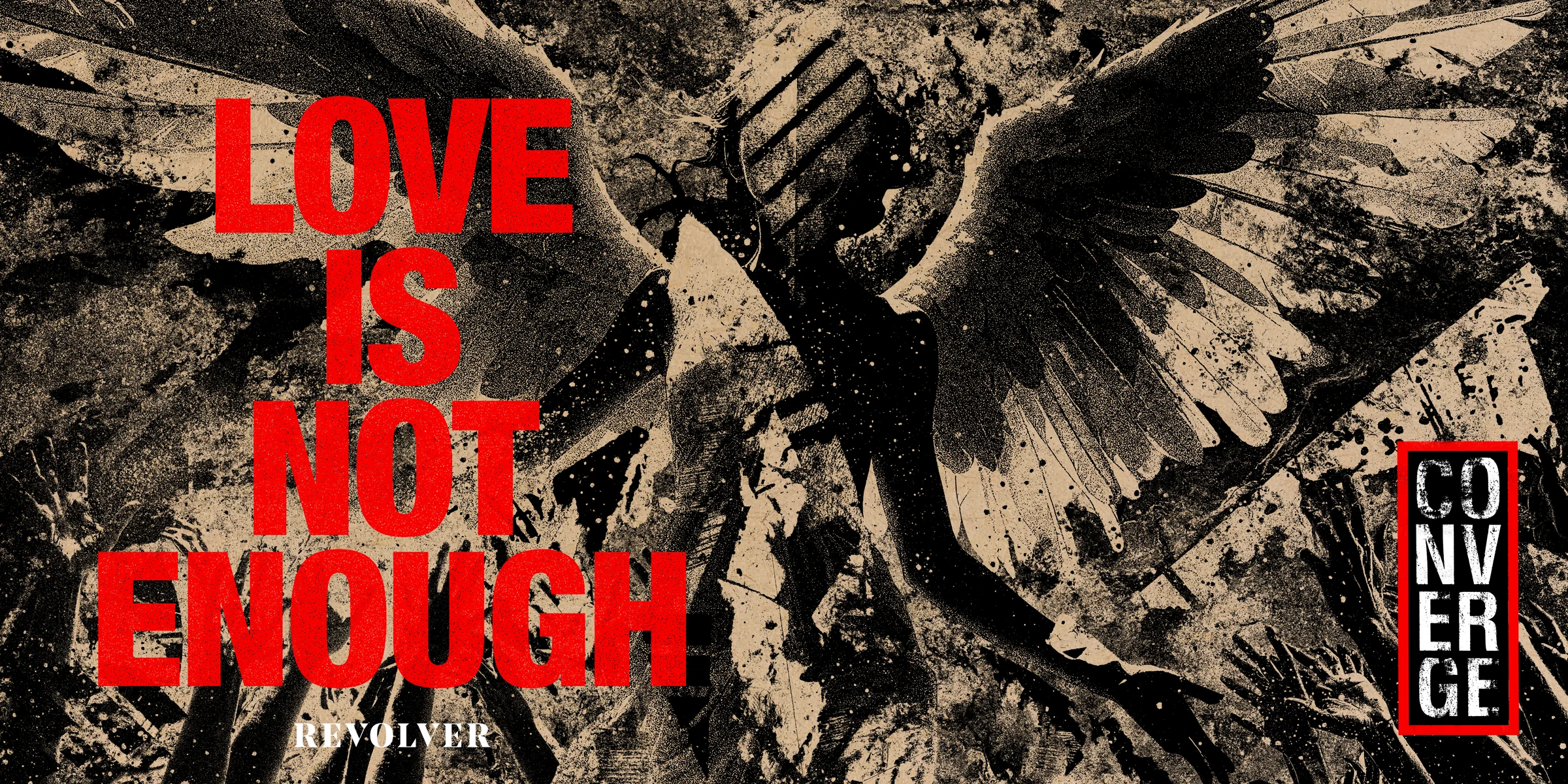 CONVERGE 'LOVE IS NOT ENOUGH' LP (Exclusive ' Limited to 500, Ghost Vinyl) + EXCLUSIVE SILKSCREEN WRAP - Image 2
