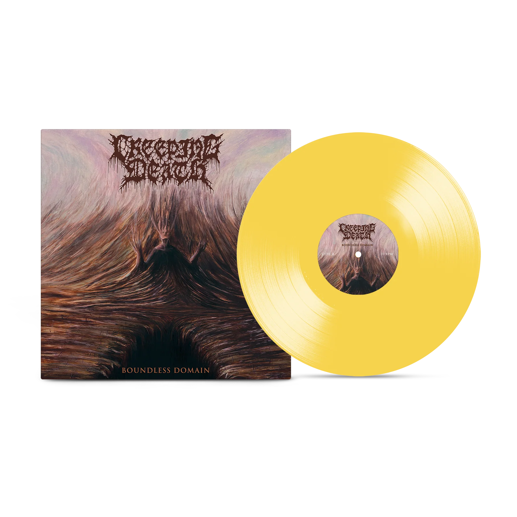 CREEPING DEATH 'BOUNDLESS DOMAIN' LP - CANARY YELLOW