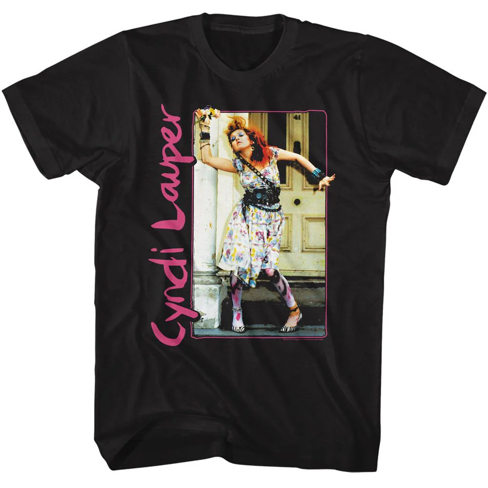 CYNDI LAUPER - PAINTED DRESS AND TIGHTS SHIRT
