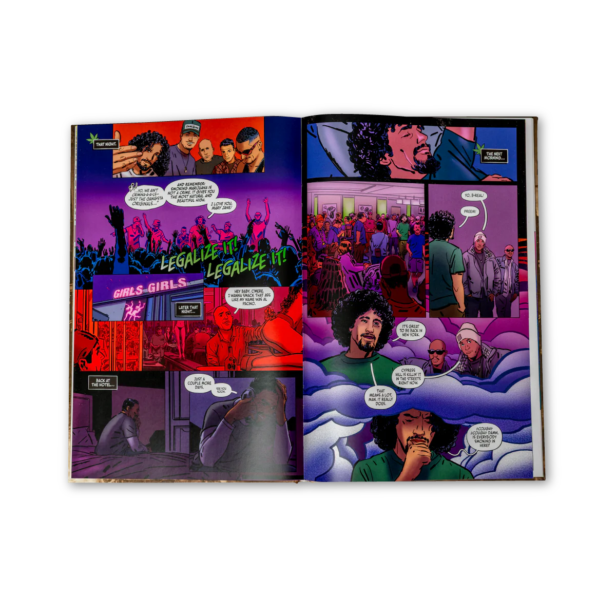 CYPRESS HILL: BLACK SUNDAY GRAPHIC NOVEL - SIGNED PLATINUM EDITION + 'CYPRESS HILL' LP & 'THE LONDON SYMPHONY ORCHESTRA: LIVE AT ROYAL ALBERT HALL' LP - LTD. - TRANSLUCENT GREEN - Image 6