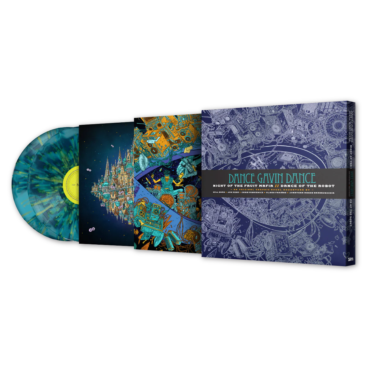 DANCE GAVIN DANCE: NIGHT OF THE FRUIT MAFIA//DANCE OF THE ROBOT GRAPHIC NOVEL - SIGNED PLATINUM EDITION - Image 3