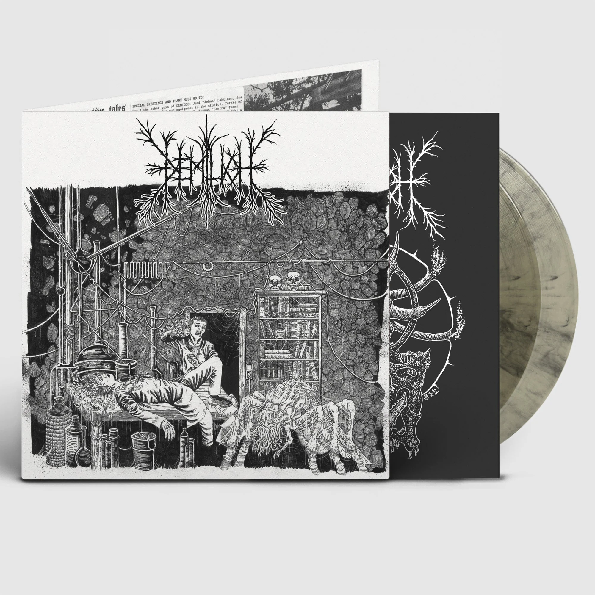 DEMILICH 'EM9T2NESS OF VAN2S1ING - THE DEMO TAPES' 2LP - LTD. REISSUE - CLEAR/BLACK SMOKE