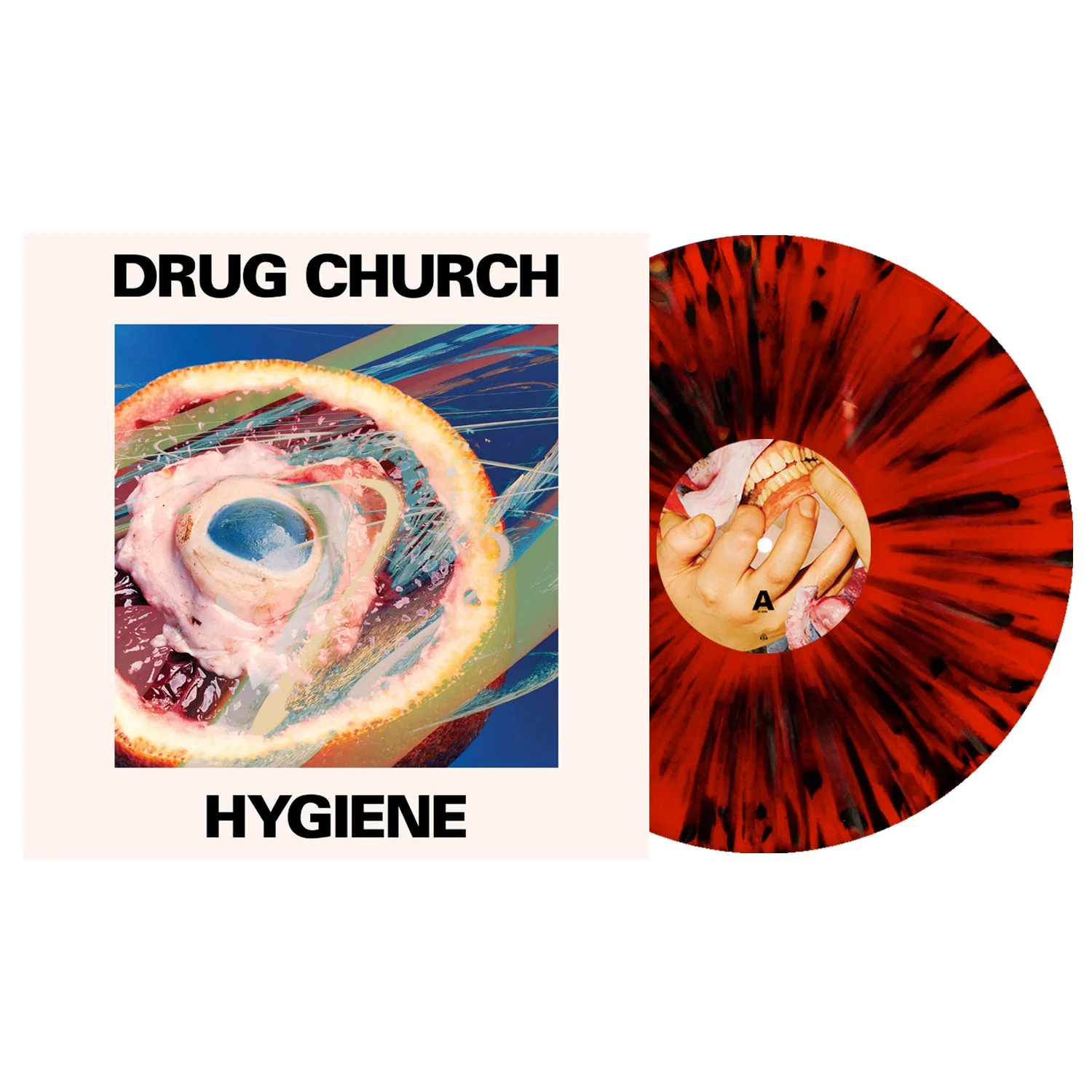 DRUG CHURCH 'HYGIENE' LP - EXCLUSIVE - LTD. 300 - RED/BLACK/SPLATTER - Image 2