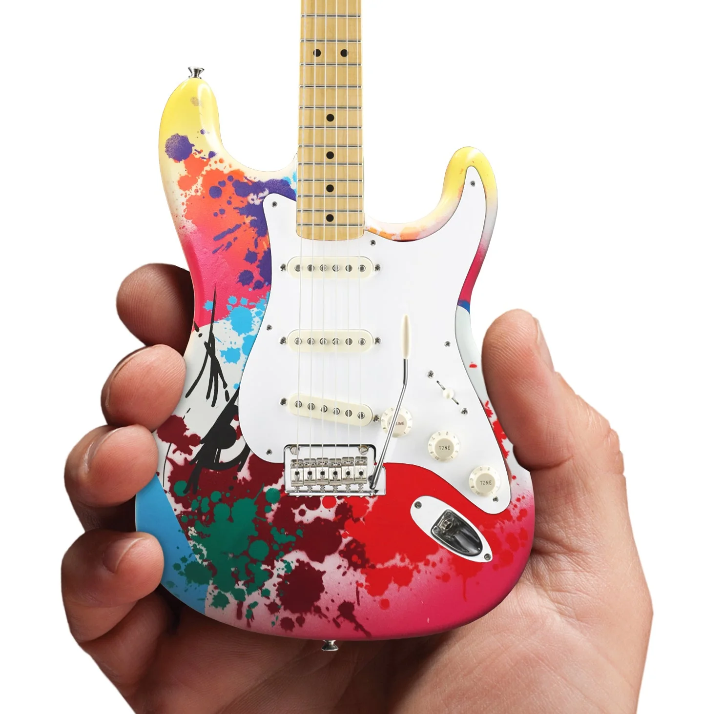 ERIC CLAPTON LIMITED-EDITION 2019 CROSSROADS GUITAR FESTIVAL CRASHOCASTER FENDER' STRAT' MINI GUITAR - Image 2
