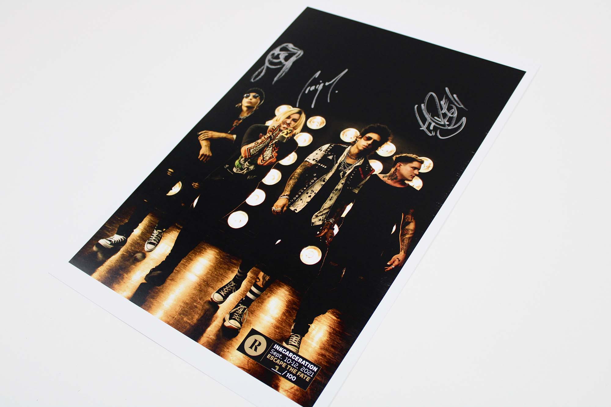 ESCAPE THE FATE X REVOLVER X INKCARCERATION - SIGNED FESTIVAL POSTER - Image 2