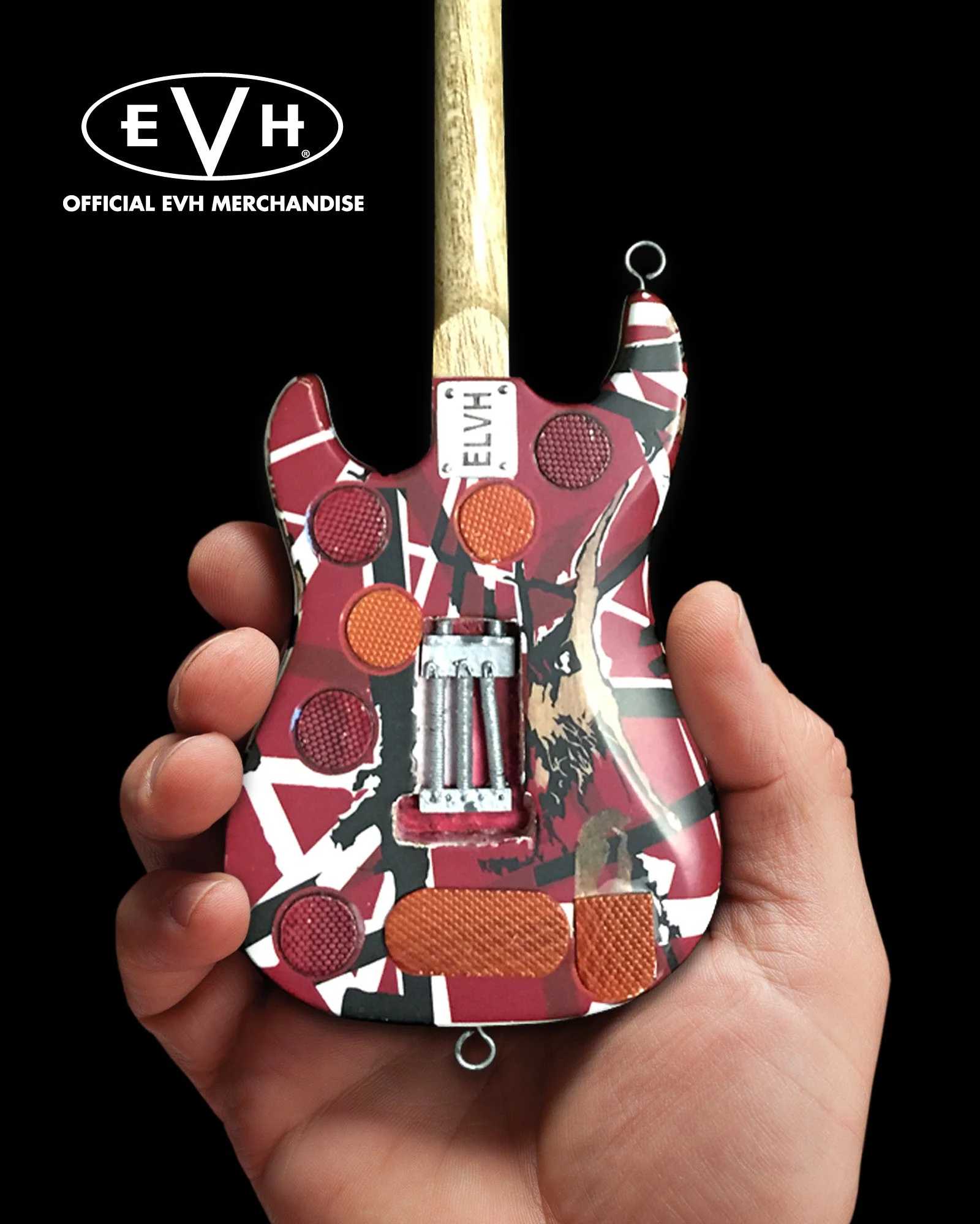 EVH "FRANKENSTEIN" EDDIE VAN HALEN MINI GUITAR REPLICA COLLECTIBLE - OFFICIALLY LICENSED - Image 3