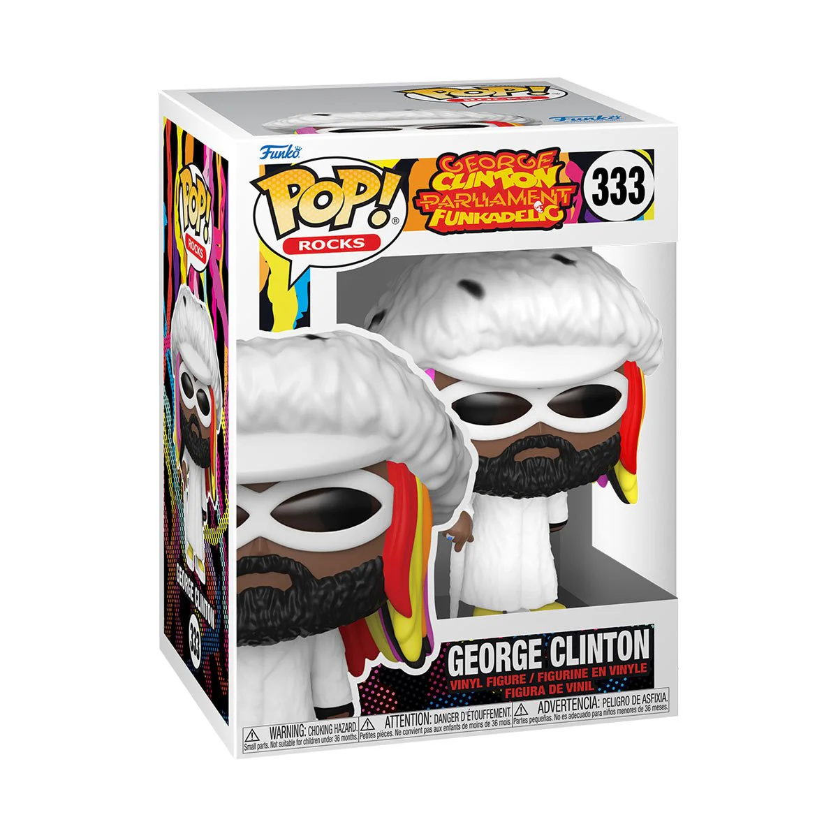 GEORGE CLINTON #333 FUNKO POP! ROCKS FIGURE - Image 2