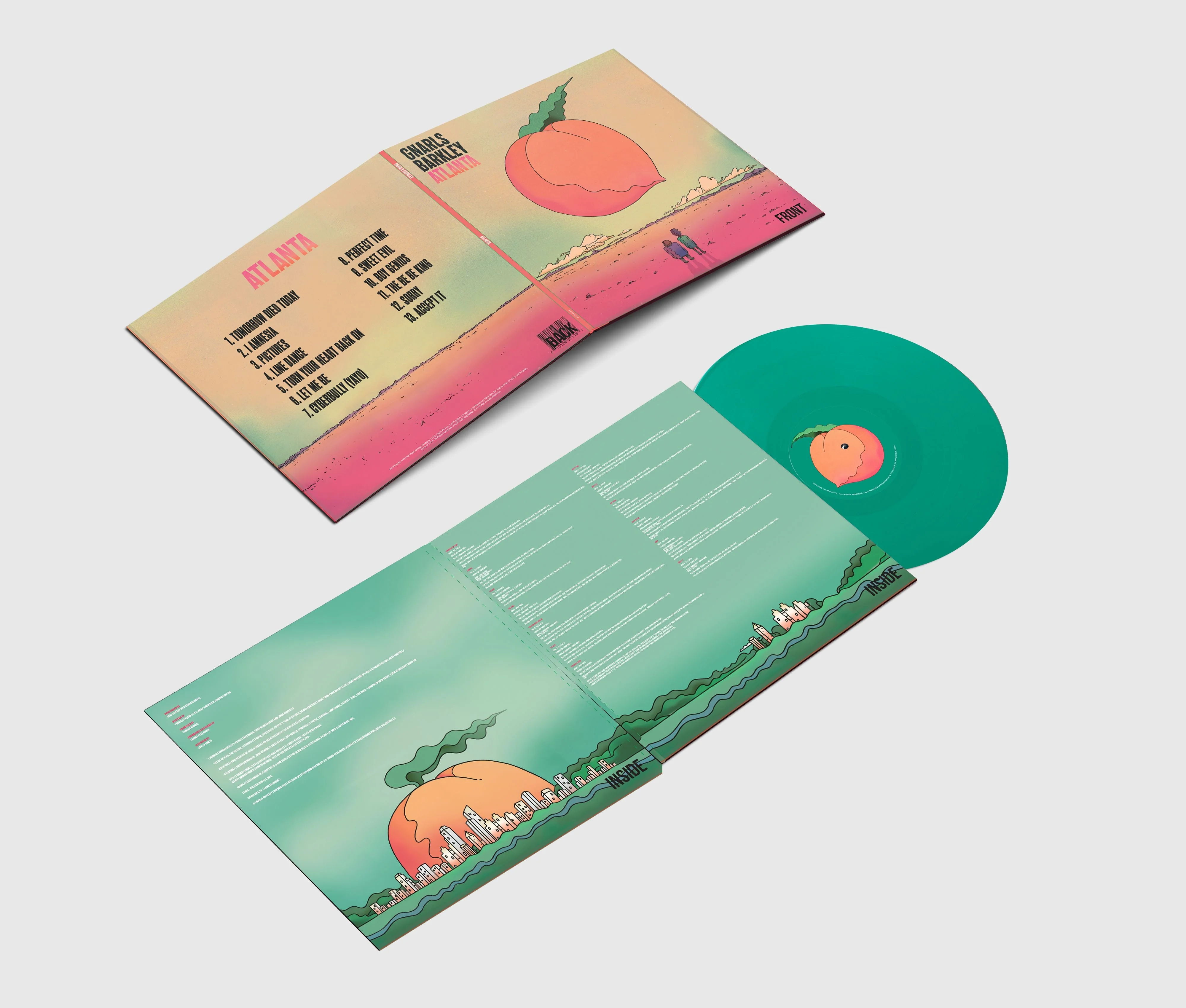 GNARLS BARKLEY 'ATLANTA' LP - GREEN