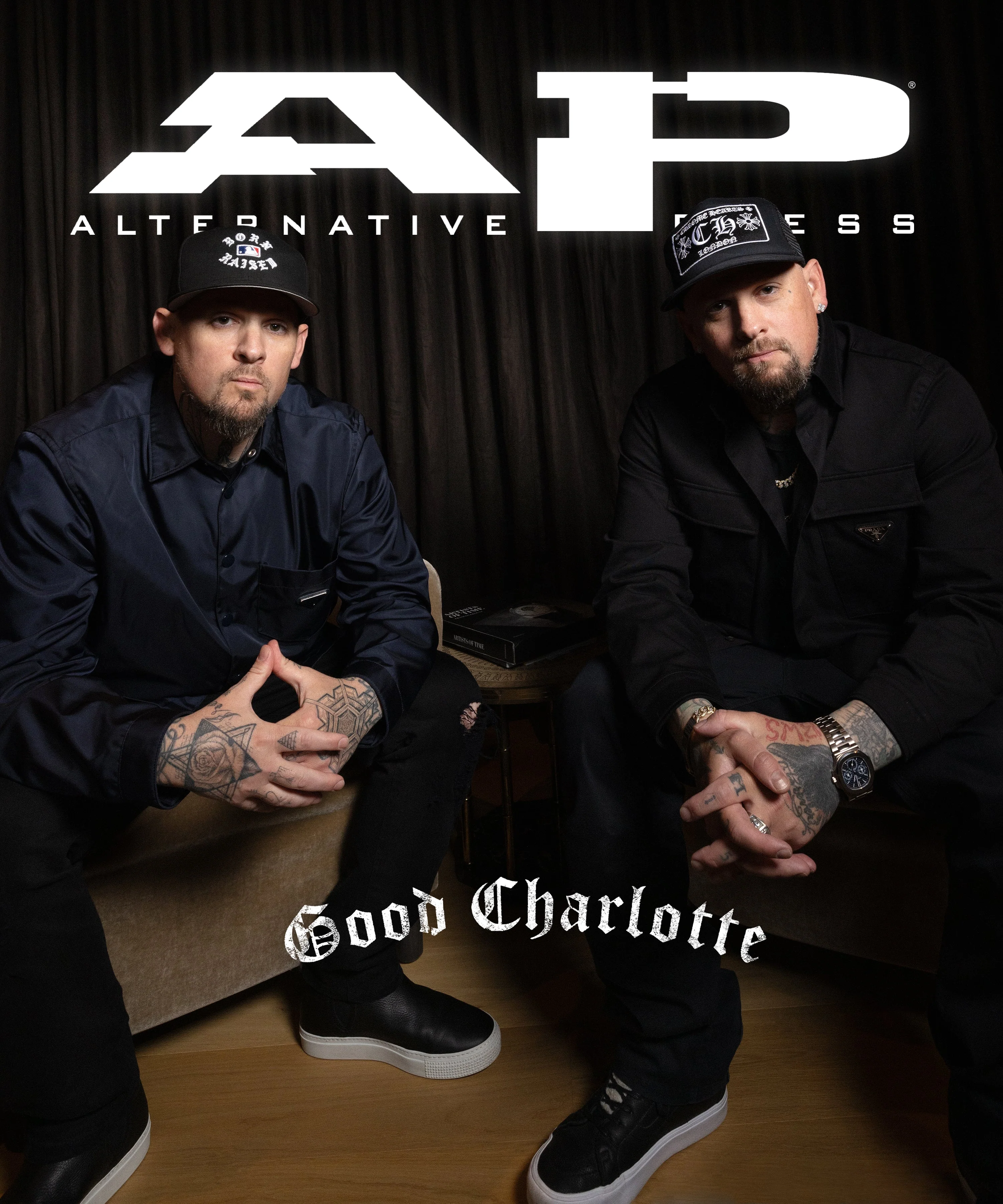 GOOD CHARLOTTE x ALTERNATIVE PRESS â€“ 2023 FALL ISSUE W/ 'THE YOUNG AND THE HOPELESS' LP (Limited Edition â€“ Only 500 made, Black w/ Lime Green Splatter Vinyl) - Image 3