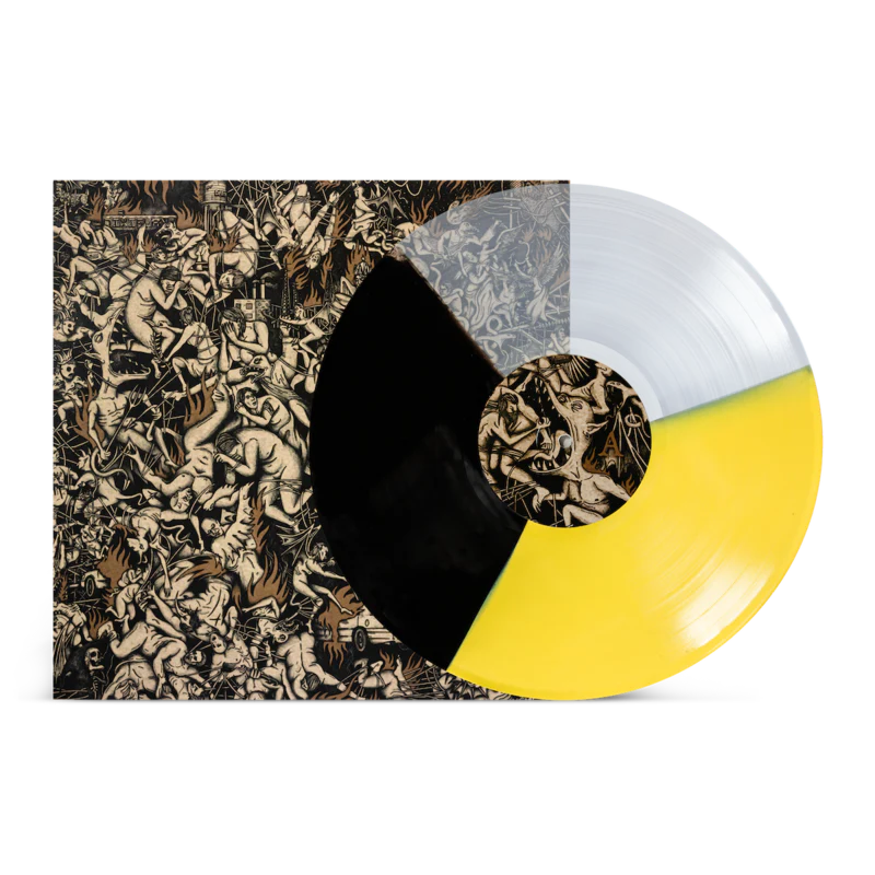 GREET DEATH 'NEW HELL' LP - LIGHT YELLOW/CLEAR BLACK/TRI-COLOR
