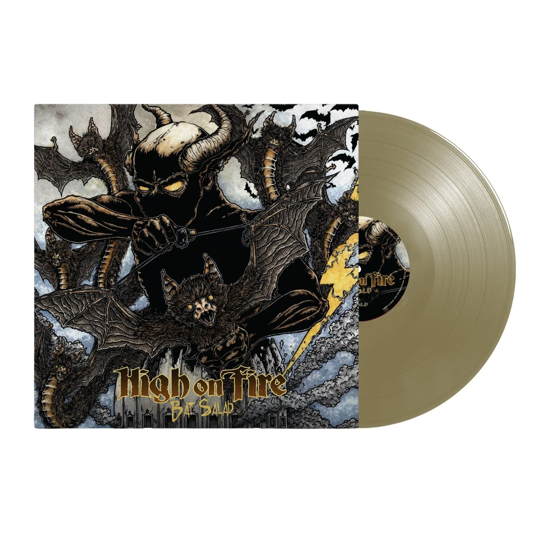 HIGH ON FIRE 'BAT SALAD' LP - SOLID GOLD