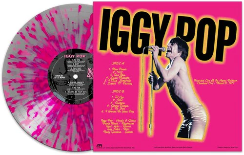IGGY POP & DAVID BOWIE 'IGGY & ZIGGY - CLEVELAND '77' LP - SILVER/PINK/SPLATTER - Image 2