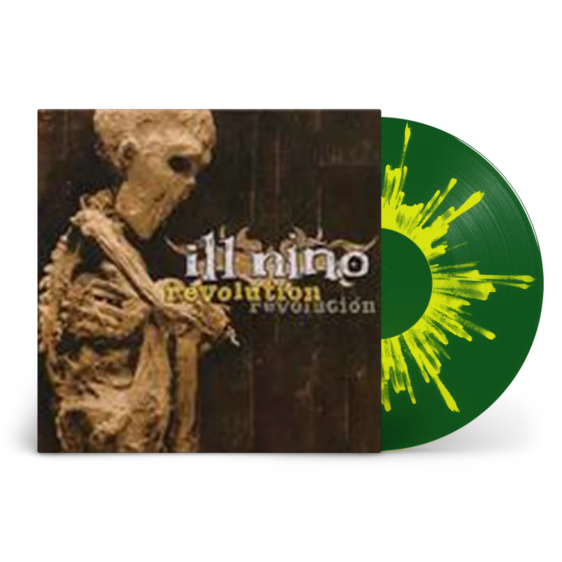 ILL NINO 'REVOLUTION REVOLUCION' LP - DARK GREEN/YELLOW/SPLATTER