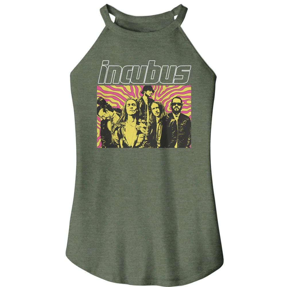 INCUBUS - SWIRL BACKGROUND LADIES SHIRT