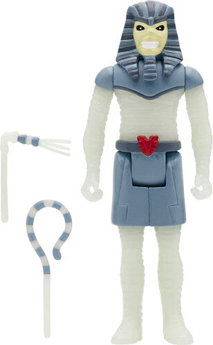 IRON MAIDEN REACTION FIGURE WAVE 1 - PHAROAH EDDIE - GLOW IN THE DARK
