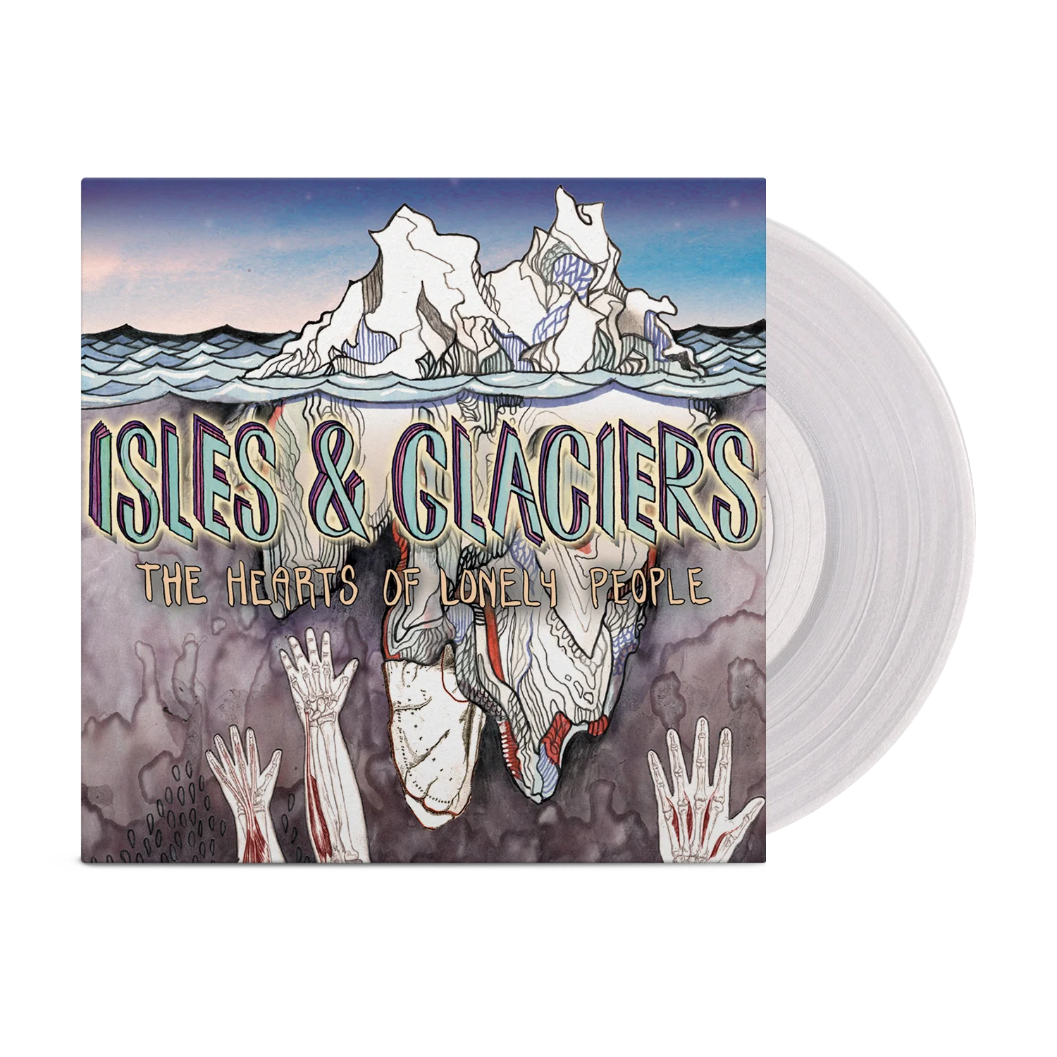 ISLES & GLACIERS ‘THE HEARTS OF LONELY PEOPLE’ LP - LTD. 350 - CLEAR