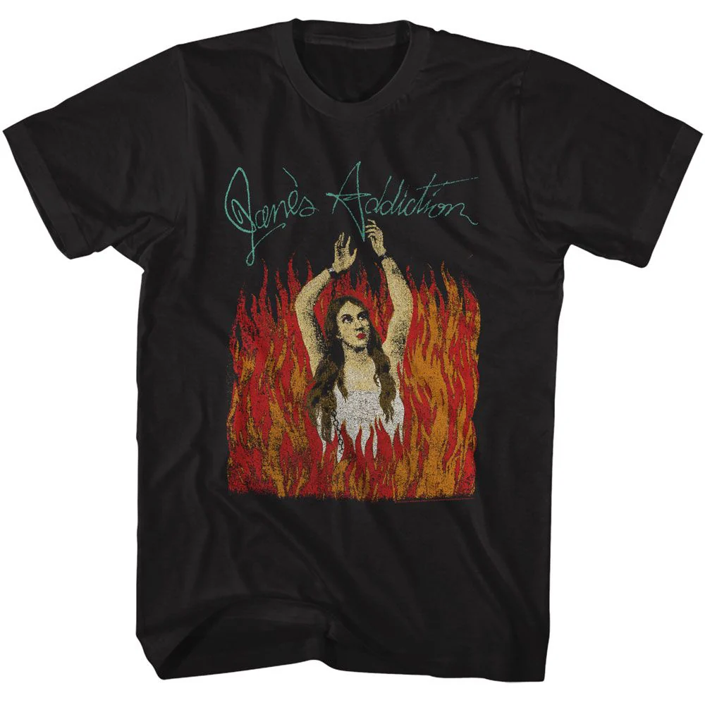 JANES ADDICTION - BURNING GIRL W LOGO SHIRT