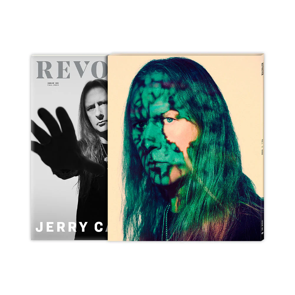 JERRY CANTRELL X REVOLVER BUNDLE - REVOLVER FALL 2024 ISSUE IN NUMBERED SLIPCASE W/ SIGNED 8"X10" &'I WANT BLOOD' 2LP - EXCLUSIVE - LTD. 500 - CLEAR/RED/WHITE/SPLATTER - Image 4