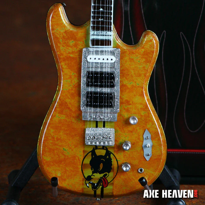 JERRY GARCIA' WOLF' TRIBUTE MINI GUITAR REPLICA - OFFICIALLY LICENSED - Image 2
