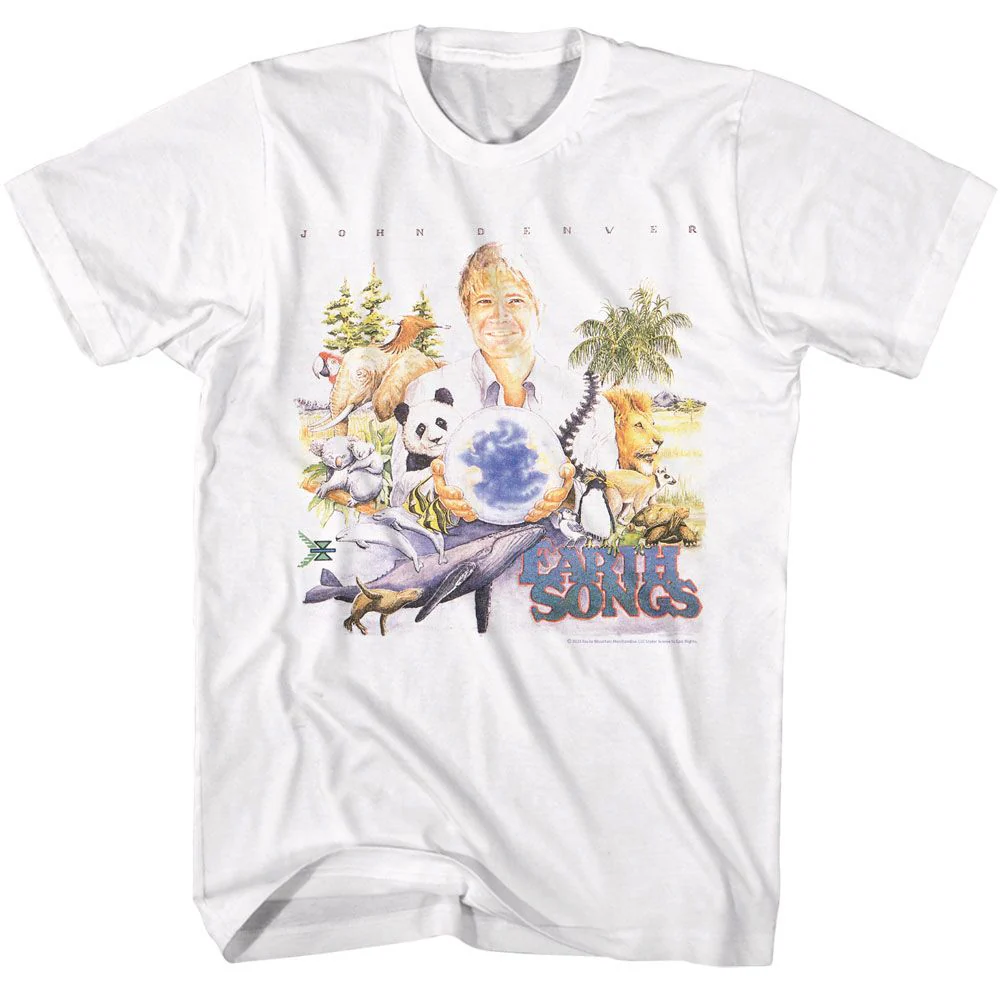 JOHN DENVER - EARTH SONGS ALBUM COVER SHIRT