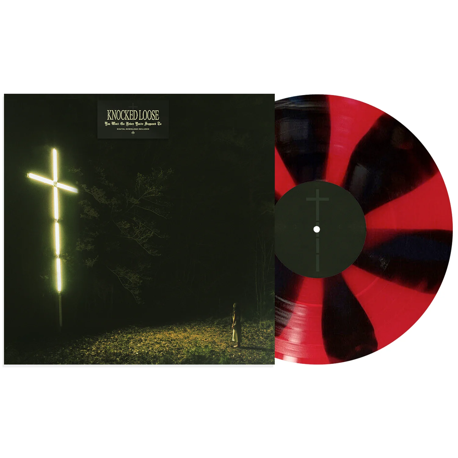 KNOCKED LOOSE ‘YOU WON'T GO BEFORE YOU'RE SUPPOSED TO’ LP - EXCLUSIVE - LTD. 500 - BLOOD RED/BLACK/PINWHEEL
