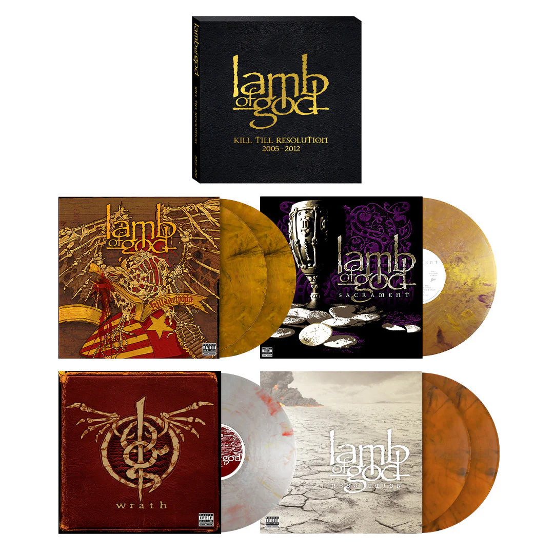 LAMB OF GOD x REVOLVER: 'BURN TO ASHES' (1999-2004)/'KILL TILL RESOLUTION' (2005-2012) LIMITED VINYL BOX SETS - Image 5