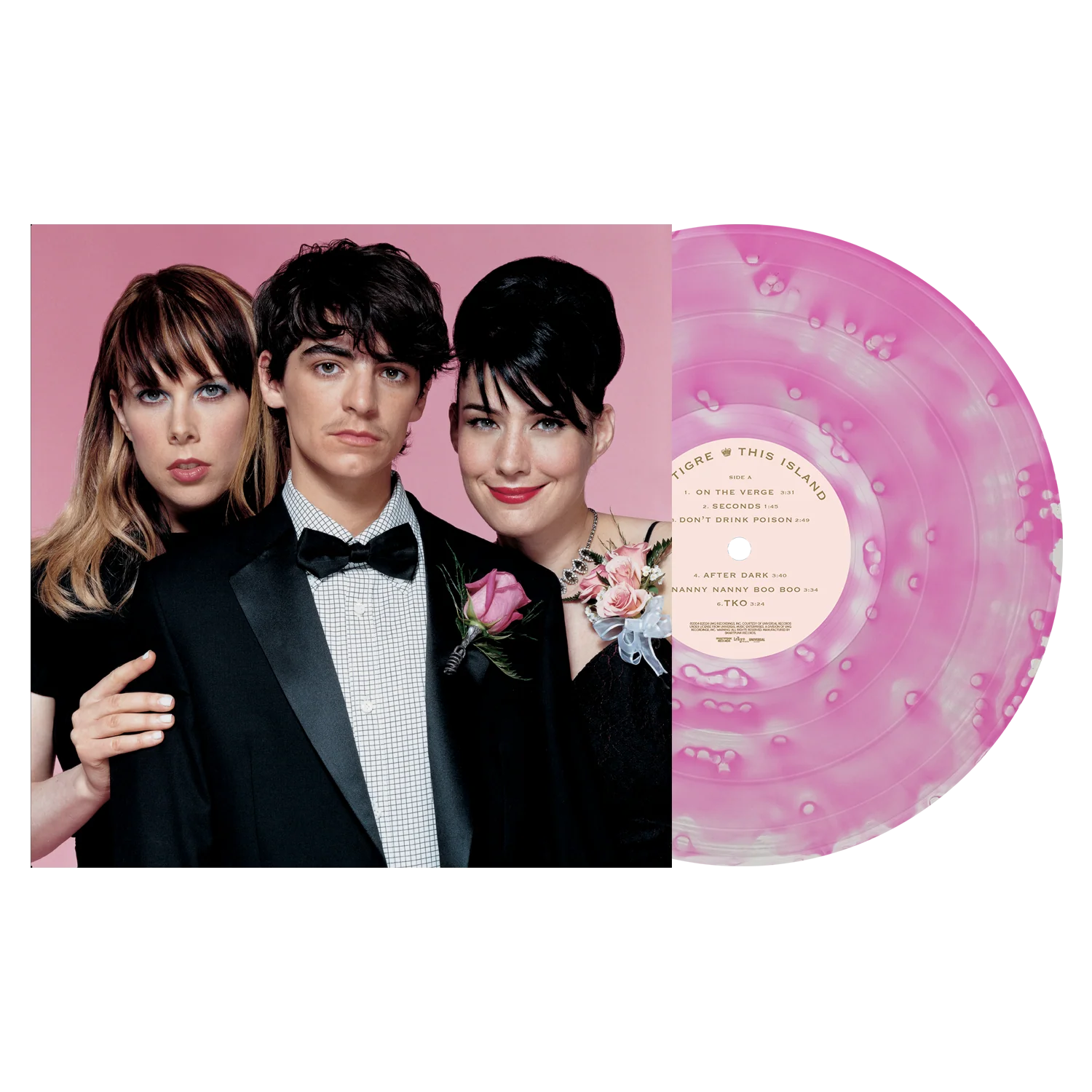 LE TIGRE'THIS ISLAND' LP - EXCLUSIVE - LTD. 200 - NEON PINK GALAXY