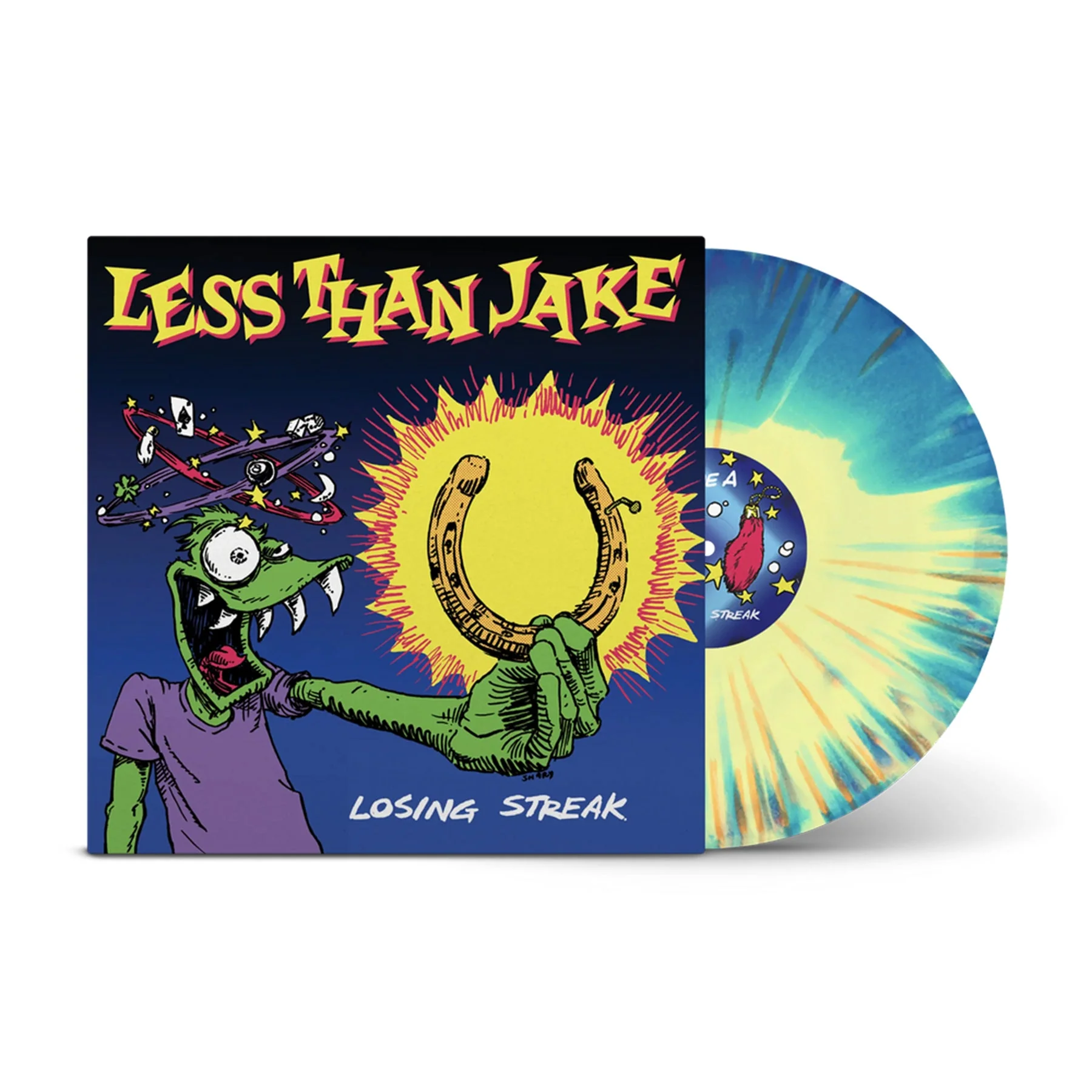 LESS THAN JAKE 'LOSING STREAK' LP - PURPLE/YELLOW/BLUE