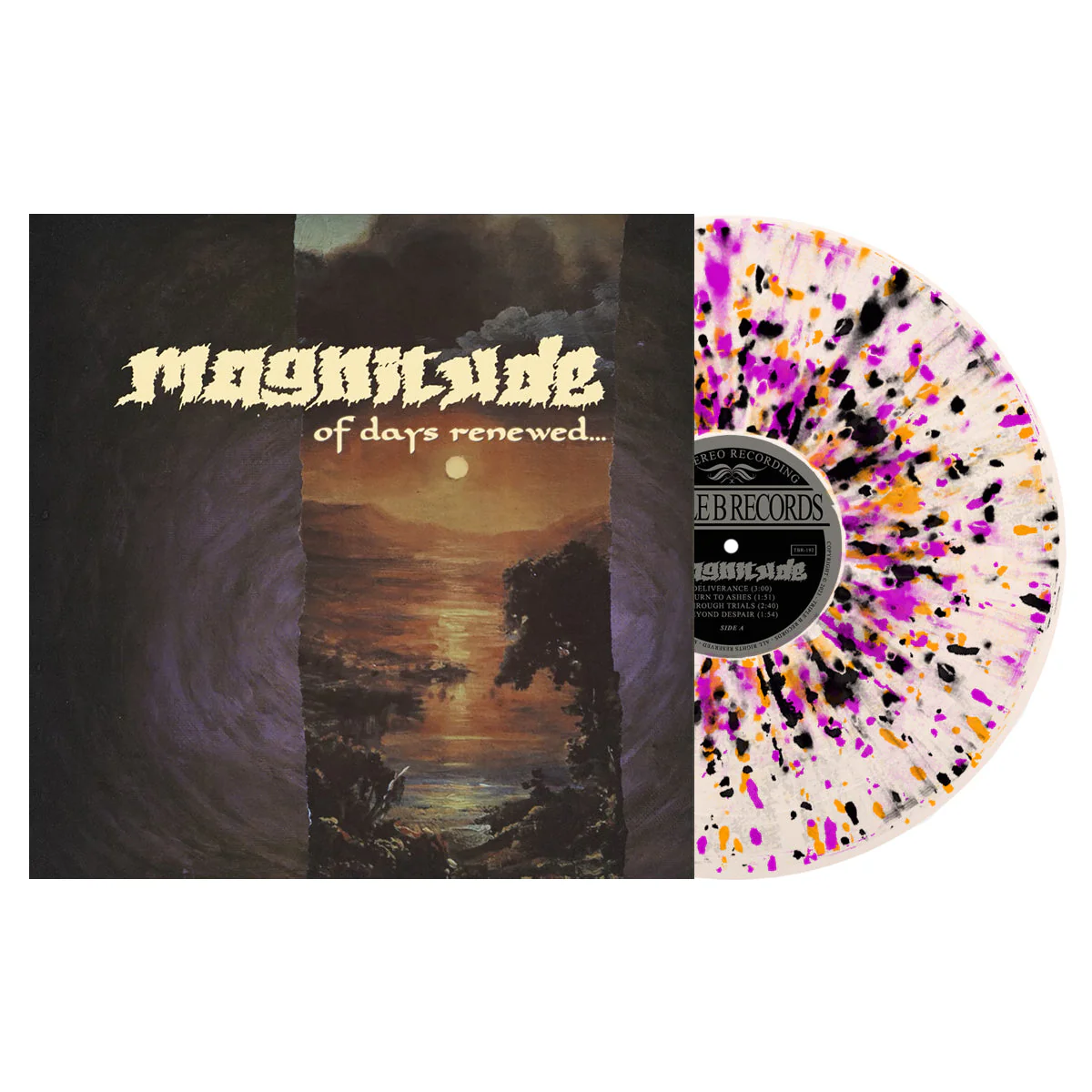 MAGNITUDE ‘OF DAYS RENEWED...’ LP - LTD. 250 - ULTRA CLEAR/NEON ORANGE/NEON VIOLET/BLACK SPLATTER
