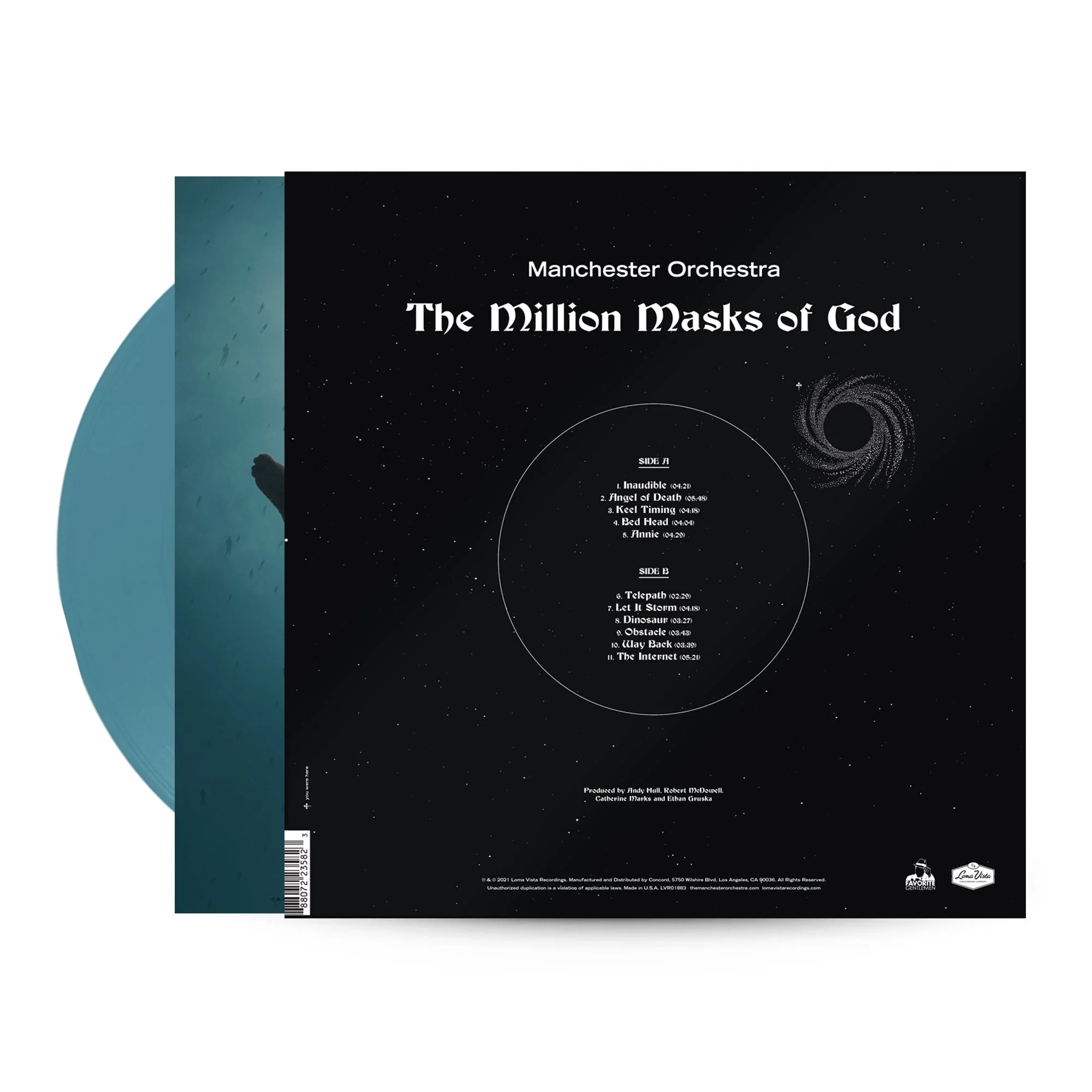 MANCHESTER ORCHESTRA ‘THE MILLION MASKS OF GOD’ LP - LTD. 500 - SEA BLUE - Image 3