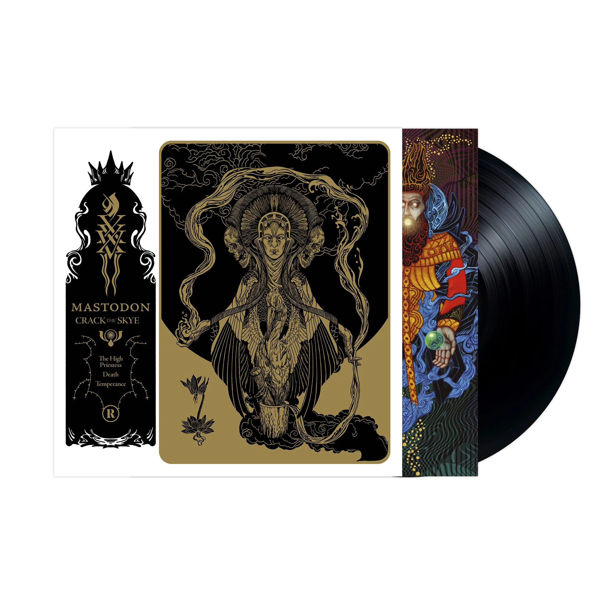 MASTODON 'CRACK THE SKYE' LP w/ SIGNED 12"x12" PAUL ROMANO PRINT & COLLECTORS EDITION MAGAZINE - Image 2
